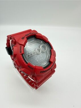 Custom Casio G-Shock GD-100 Red Digital Conversion Genuine Parts 3263